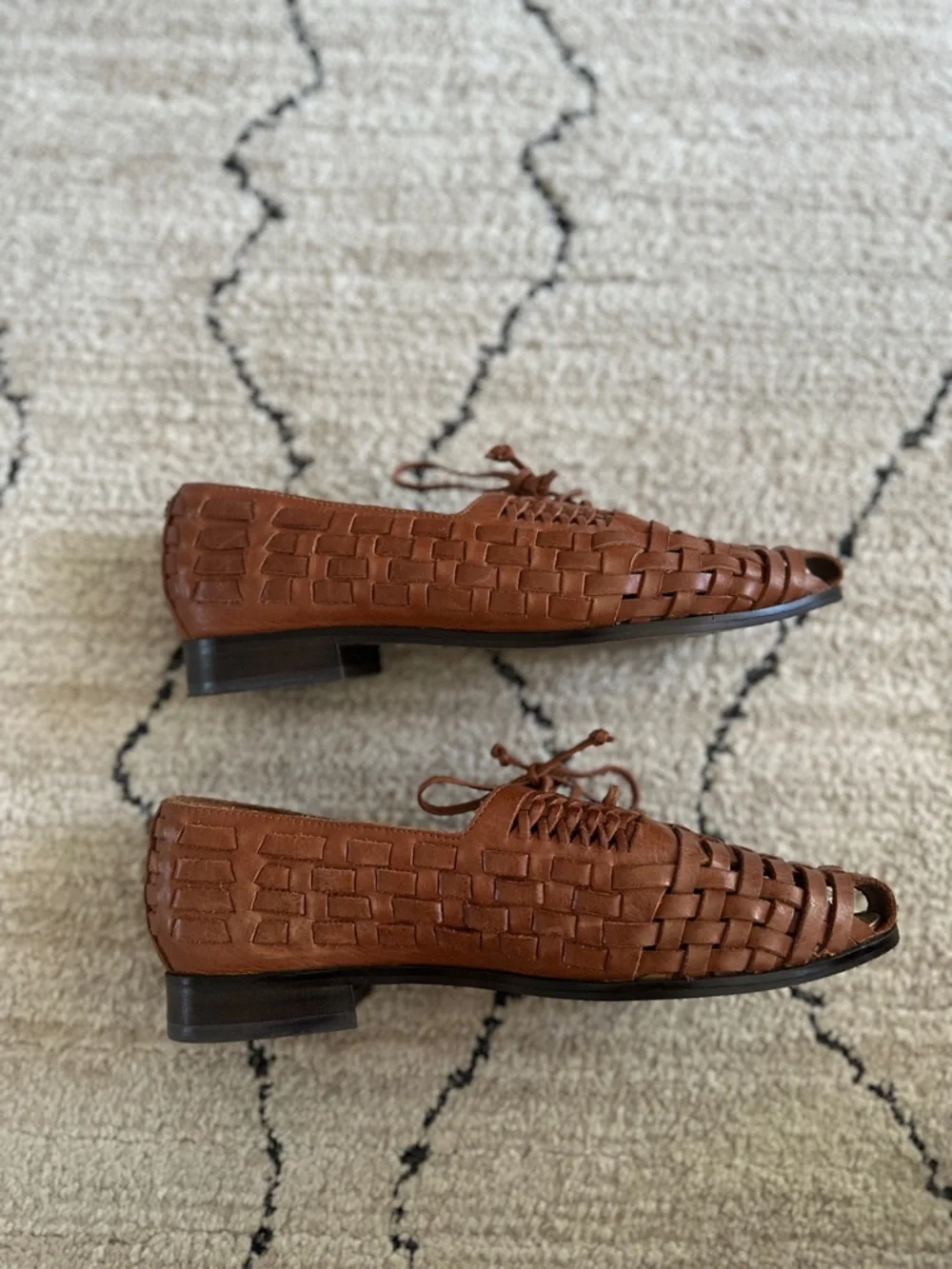 Sam Edelman Rishel Cognac Tan Leather Loafers Sz 9 - Picture 4 of 6
